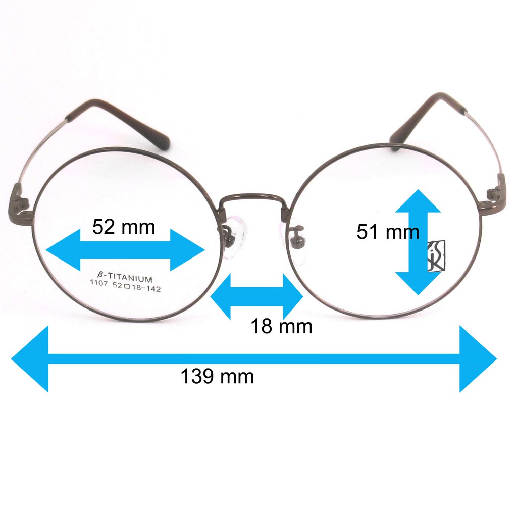 titanium-100-แว่นตา-รุ่น-1107-สีน้ำตาล-กรอบเต็ม-ขาข้อต่อ-วัสดุ-ไทเทเนียม-สำหรับตัดเลนส์-กรอบแว่นตา-eyeglasses
