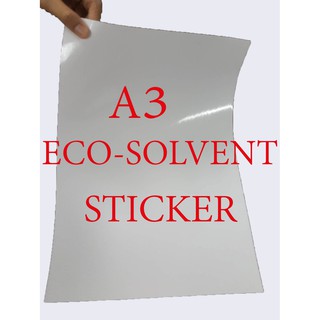 สติ๊กเกอร์ A3 สำหรับหมึก ECO-SOLVENT ผิวเงา จำนวน 20 แผ่น ECO-SOLVENT STICKER DEEFA-SEVA3