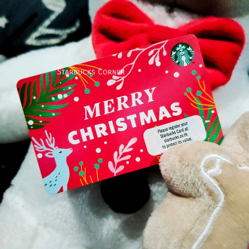 ภาพหน้าปกสินค้าบัตร Starbucks ลาย Merry Christmas (2020) / บัตรเปล่า จากร้าน johnnystb บน Shopee