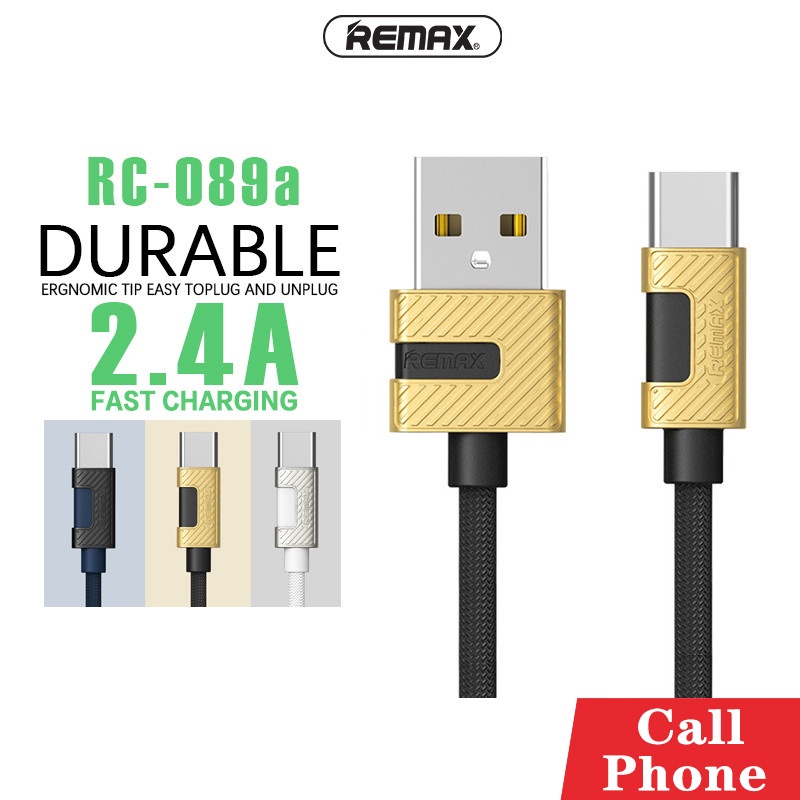 สายชาร์จโทรศัพท์รุ่น-rc-089-กระแสไฟ-2-4a-max-รองรับ-micro-iph-type-c-สายถัก-เหนียวทนทาน