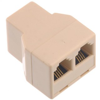 ภาพหน้าปกสินค้าRJ11 4-pin 1 Female to 2 Female Telephone Splitter Connector Adapter ที่เกี่ยวข้อง