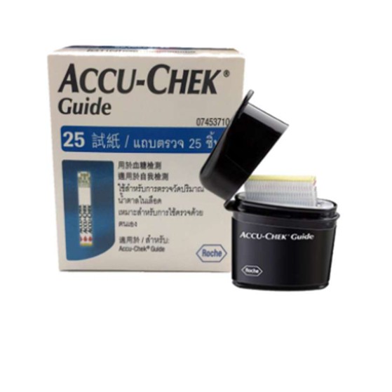 แผ่นตรวจ-accu-chek-guide-test-strip-แผ่นตรวจน้ำตาลรุ่น-guide-25-แผ่น