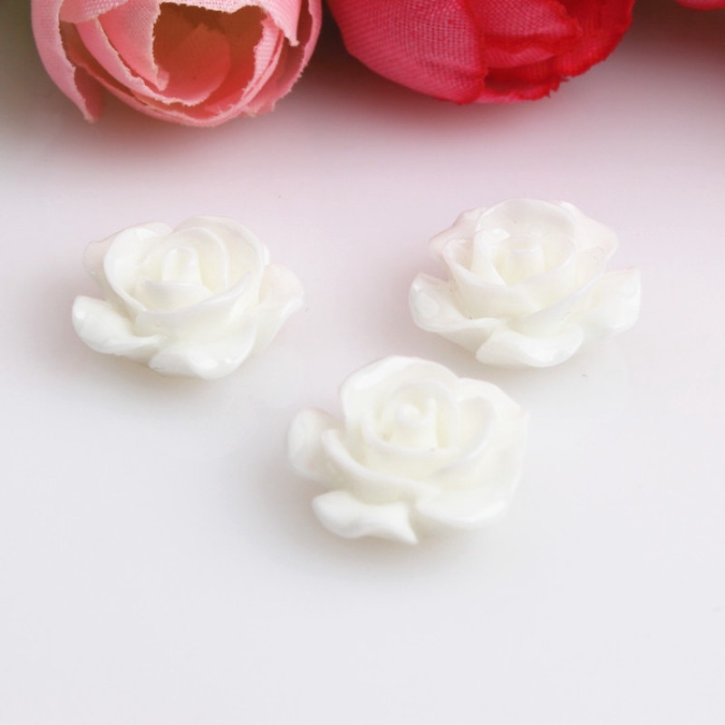 ดอกกุหลาบเรซิ่นน่ารัก-cabochon-สําหรับเด็ก-50-ชิ้น-แพ็ค