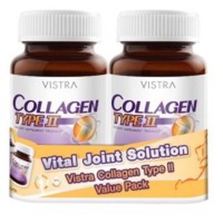 🔥เซ็ตบำรุงข้อเข่า 🔥 Vistra Collagen Type II 30 เม็ด บำรุงกระดูก ลดปวดข้อ