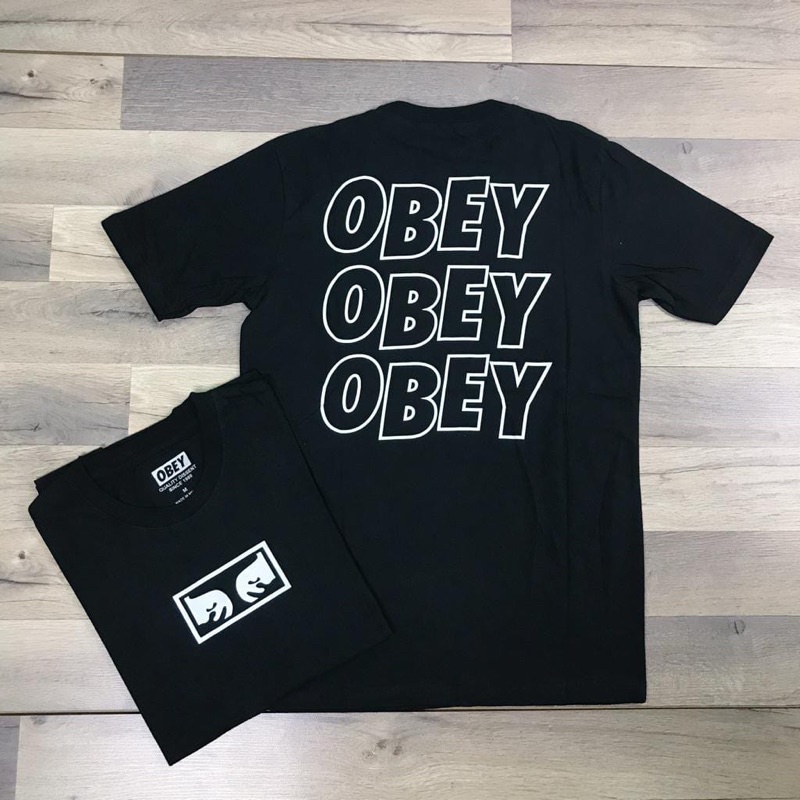 เสื้อยืดพรีเมี่ยม-obey-ii-สําหรับผู้ชาย-และผู้หญิง