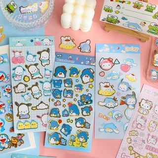 โค้ดลดSBVDYQลด 15%   Sticker สติกเกอร์ไดคัด ลายการ์ตูน กันน้ำ สติกเกอร์ลายซานริโอ้ Sanrio คิตตี้ hello kitty ซาริโอ้