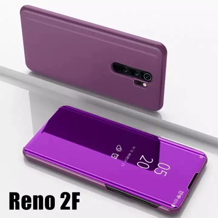 ส่งจากไทย-case-oppo-reno2f-เคสเปิดปิดเงา-เคสออฟโป้-smart-case-เกรณีสมาร์ทฝาครอบกระจกแบบตั้งเคสโทรศัพท์ฝาหลัง