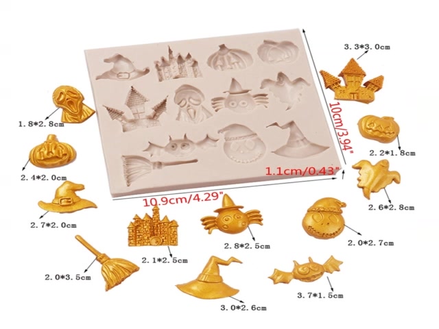 แม่พิมพ์ซิลิโคน-รูปฮาโลวีน-สําหรับทําขนมช็อคโกแลต-ขนมหวาน