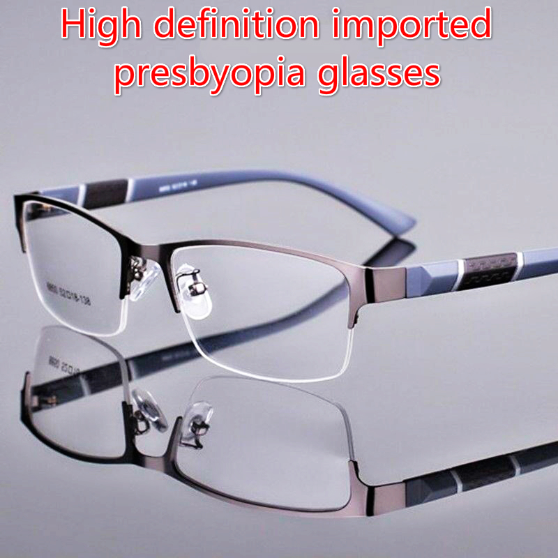 ภาพหน้าปกสินค้าญี่ปุ่นนำเข้าแว่นตาป้องกันแสงสีฟ้าที่มีความคมชัดสูงสำหรับผู้ชาย แว่นสายตายาว ผช