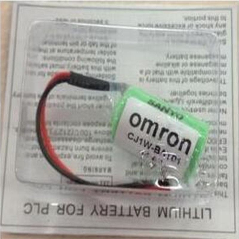 จุดใหม่ Omron CJ1W-BAT01 3V PLC CP1E CP1H แบตเตอรี่ลิเธียม CP1W-BAT01 ...