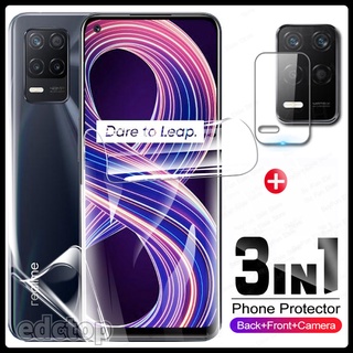 3 in 1 Hydrogel Film For Oppo Realme 8 5G Screen Protector &amp; Camera Lens Films For Realme 8 7 Pro 8i Protective Film