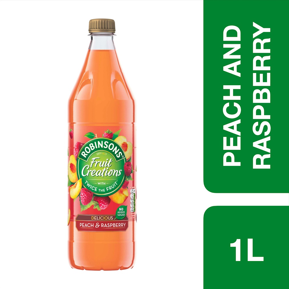 Robinsons Real Fruit Creations Peach and Raspberry 1L ++ โรบินสัน เรียล ...