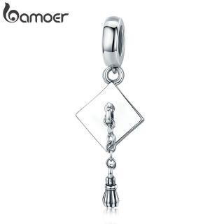 Bamoer bachelor Cap Charm 925 สร้อยข้อมือสีเงิน SCC 459