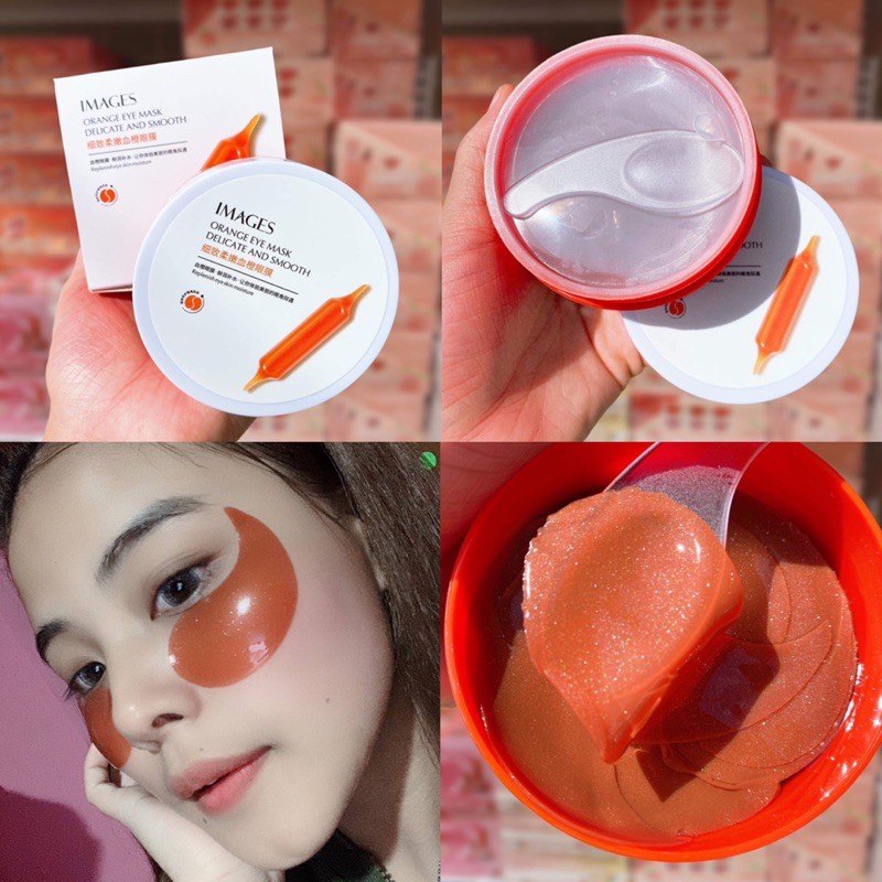 มาส์กใต้ตาMAGES ORANGE EYE MASK DELICATE AND SMOOTH บรรจุ 30 คู่