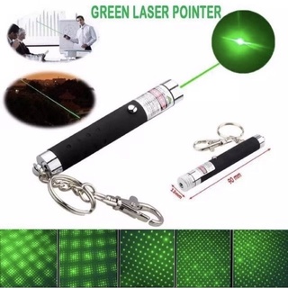 Green laser pointer เลเซอร์พลอยเตอร์ ปากกาเลเซอร์สีเขียว พร้อมถ่านAAA/1ก้อน Green Laser Pointer  ขนาด13*9cm