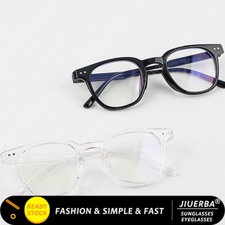 (JIUERBA) Cod แว่นตาป้องกันแสงสีฟ้า / แว่นตาสายตาสั้น ป้องกันรังสี สไตล์เกาหลี แฟชั่นสําหรับผู้ชาย และผู้หญิง เปลี่ยนเลนส์ได้