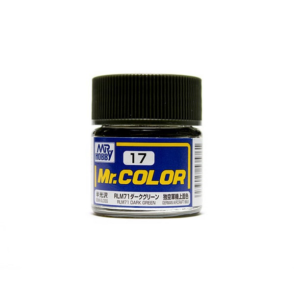 Mr.Hobby Mr.Color C17 RLM71 Dark Green Semi-Gloss (10ml) 4973028535761 ...