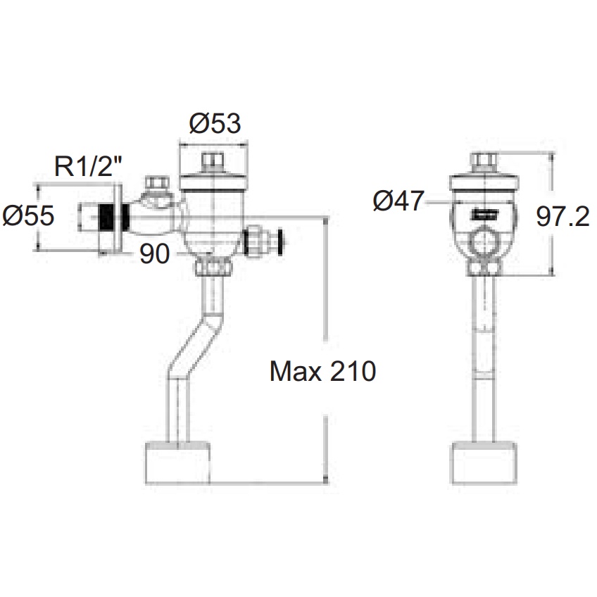 01-06-american-standard-ffas9802-009500bt0-ฟลัชวาล์วแบบกด-สำหรับโถปัสสาวะชาย