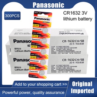 300PCS Panasonic CR1632 3V Lithium Battery For Watch Remote Control Clock Car Keys CR 1632 DL1632 ECR1632 GPCE1632 Butto