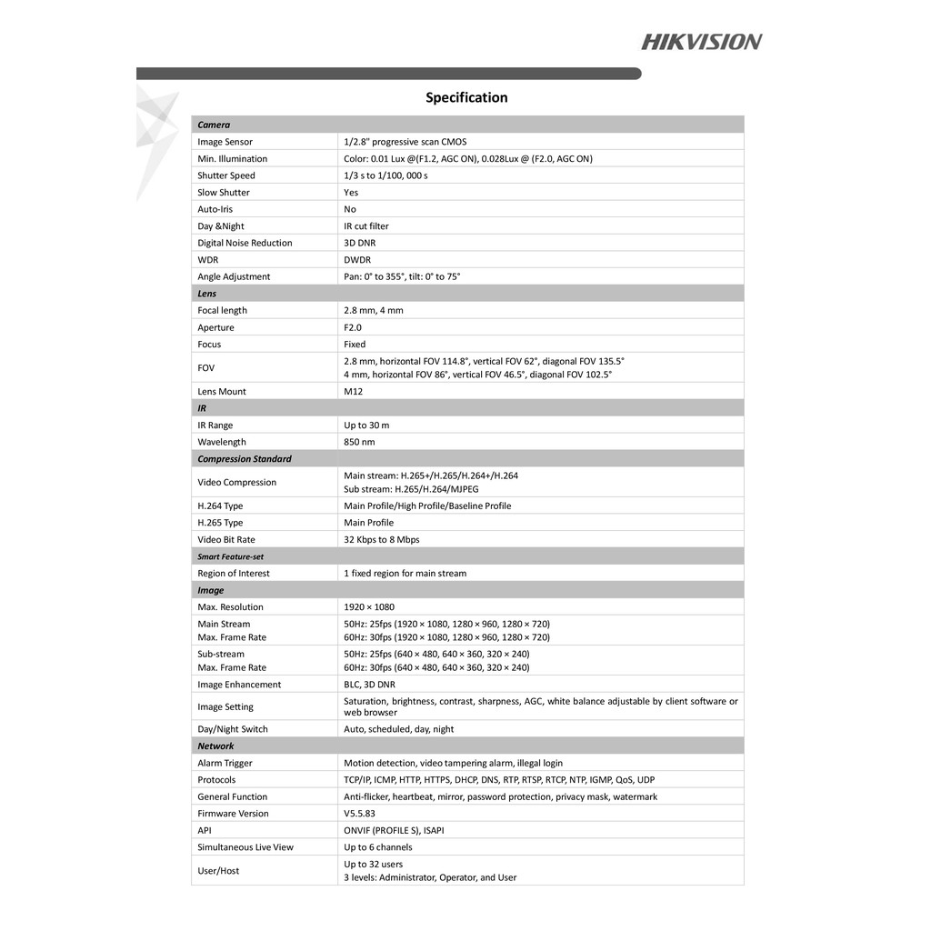 กล้องวงจรปิด-2-ล้านพิกเซล-ip-network-camera-hikvision-ds-2cd1123g0e-i