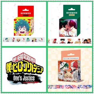 ✿ My Hero Academia - Anime Midoriya Izuku Bakugou Katsuki Todoroki Shoto Washi Stickers Tape ✿ 1Roll 5M*1.5CM DIY Paper Decorative Adhesive Tape