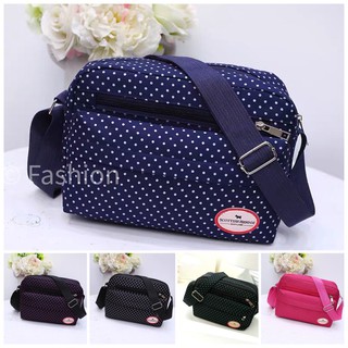 สินค้า (ใส่โค้ดลดเพิ่ม MMS15BAG) Fashion handbag กระเป๋าสะพายผ้าใบ สำหรับผู้หญิง มีหลายช่องT-797