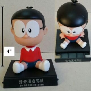 ตุ๊กตาหัวโยก ด้านในเป็นสปริง ไว้ติดหน้ารถ หรือ ตกแต่ง ได้คะ ลาย โดเรม่อน Doraemon โนบิตะ Nobita ขนาดสูง 4 นิ้ว