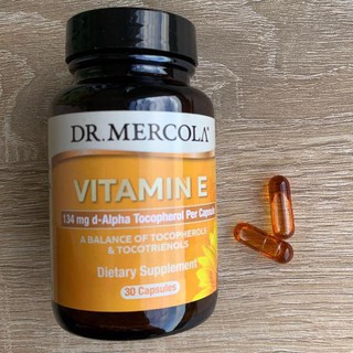 นำเข้าจาก USA แท้💯 Dr. Mercola, Vitamin E, 30 Capsules