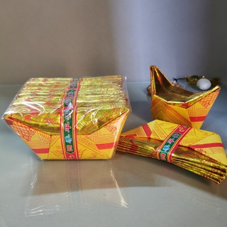 Fu Soothing Mind paper กระดาษสีเหลือง Tiangong Ingot Ingot Golden Tiangong Gold joss paper ....