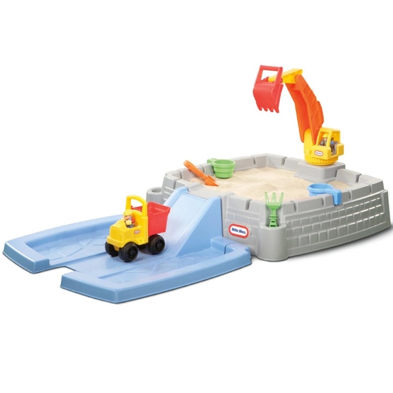 พร้อมส่ง-กล่องเก็บทรายพร้อมฝาปิดและของเล่น-little-tikes-big-digger-sandbox