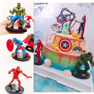 ภาพขนาดย่อของภาพหน้าปกสินค้ามีของ พร้อมส่งยกเซต ฟิกเกอร์ super heroes spiderman สําหรับตกแต่งเค้ก จากร้าน warmsunshine1.th บน Shopee ภาพที่ 5