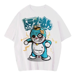 เสื้อยืดลำลองเสื้อยืด พิมพ์ลาย Doraemon VINTAGE TEE ขนาดใหญ่S to4XL
