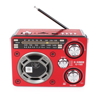 ภาพหน้าปกสินค้าG-GOOD เครื่องเล่นวิทยุ AM/FM/MP3 รุ่น G-168 ที่เกี่ยวข้อง