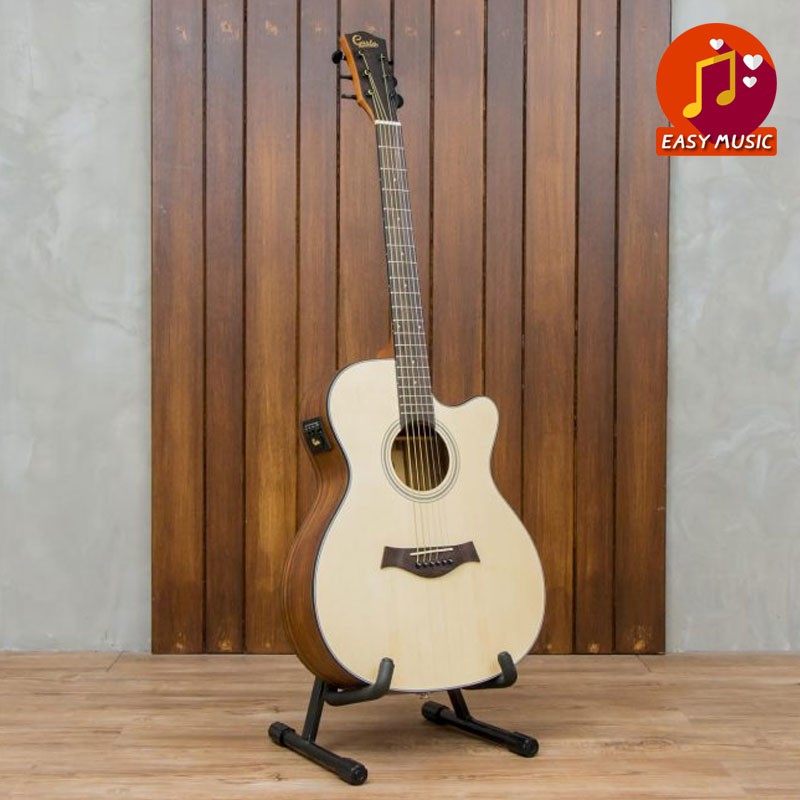 กีตาร์โปร่งไฟฟ้า-gusta-om2ce-acoustic-electric-guitar