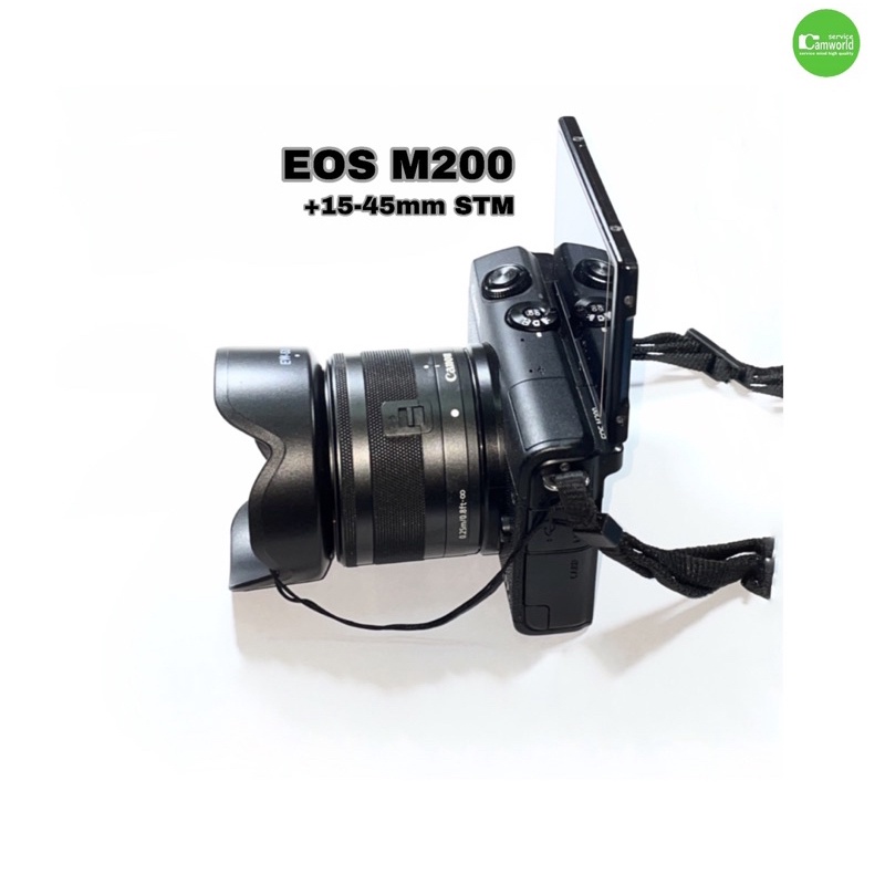 canon-m200-15-45-สุดยอดกล้อง-24m-camera-วีดีโอ-4k-movie-ไลฟ์สด-vlog-streaming-แจ๋วมาก-used-มือสองคุณภาพ-มีประกัน-ของแถม