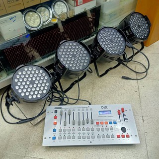 ยกชุด ไฟพาร์ LED54 3W RGBW ( กดตัวเลือก PAR 4 ตัว พร้อม DMX 240,DMX 512 )ไฟ LED disco lights LED ไฟเวที ไฟดิสโก้เธค