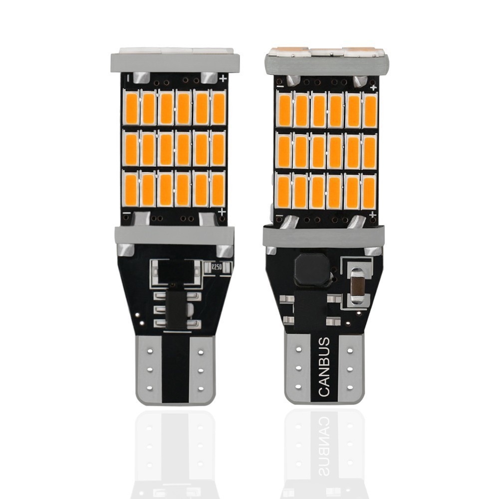 ภาพสินค้า2Pcs T15 Led Canbus 4014 ชิป 45 Smd หลอดไฟ Led จากร้าน zl.th บน Shopee ภาพที่ 4