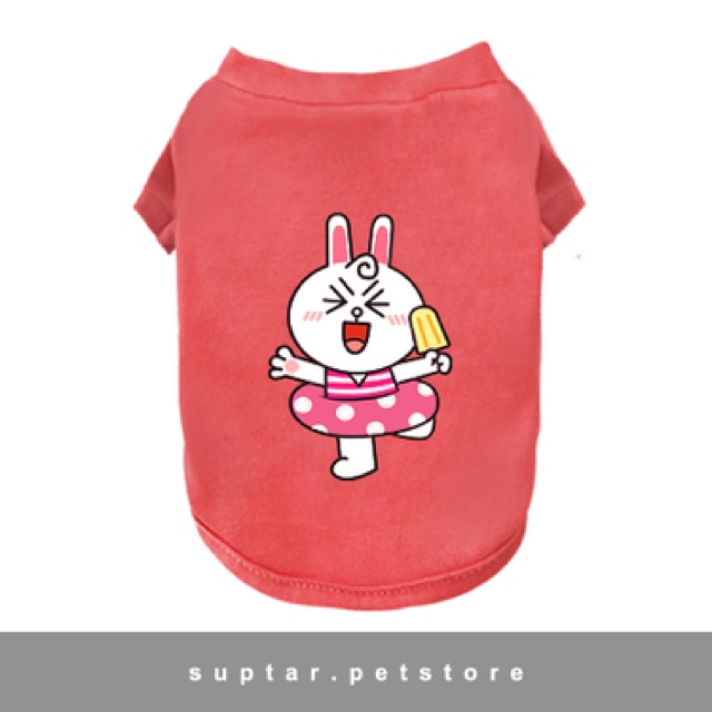 ภาพหน้าปกสินค้าเสื้อสัตว์เลี้ยง เสื้อหมา เสื้อแมว Line Cartoon จากร้าน suptar.petstore บน Shopee