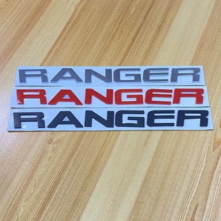 โลโก้* คำว่า RANGER ตัวเอียง ตัวอักษรแยก  ( ขนาด* 2.5 x 27 cm ) ราคาต่อชิ้น