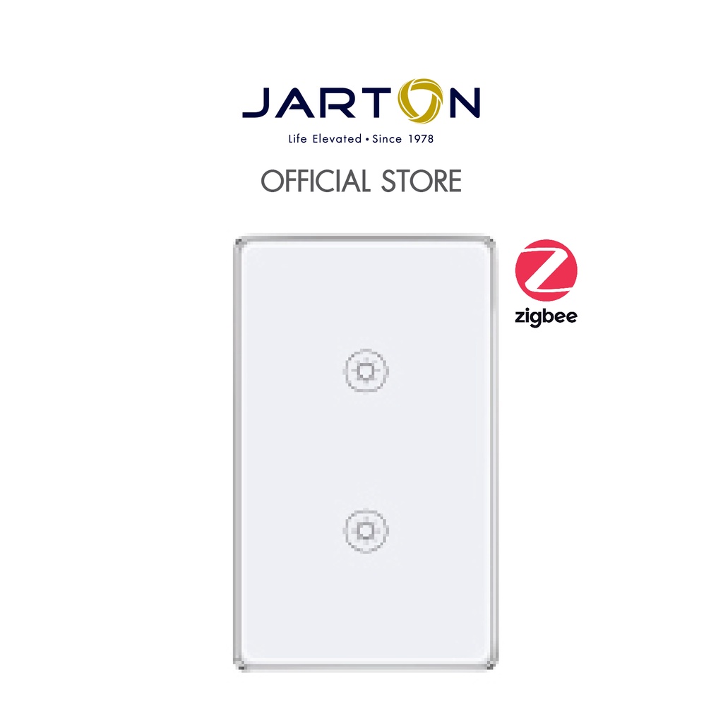 jarton-zigbee-สวิตช์ไฟระบบสัมผัส-1-ดับ-without-neutral-line