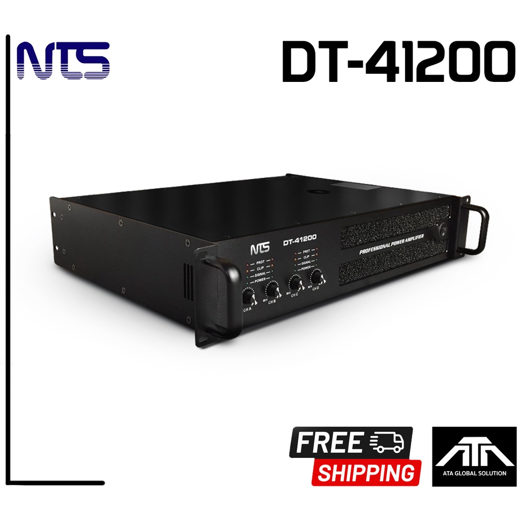 nts-dt-41200-poweramp-4ch-เพาเวอร์แอมป์-เป็นพาวเวอร์ที่มี-4-ช่อง-ขนาดความสูง-2u-เป็นเครื่องขยายเสียง-รูปแบบ-class-d