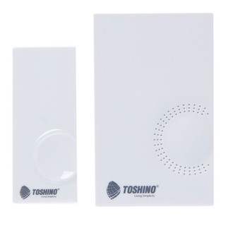 Wireless doorbell WIRELESS DOOR BELL TOSHINO H-518 WHITE buzzer Electrical work กริ่งไร้สาย กระดิ่งไร้สาย TOSHINO H-518