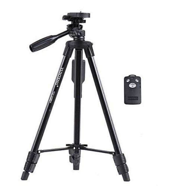ภาพสินค้าYUNTENG ชุด ขาตั้งกล้อง พร้อมรีโมทบลูทูธ หัวต่อมือถือในตัว รุ่น VCT-5208 (สีดำ) จากร้าน hopestarshop บน Shopee ภาพที่ 5