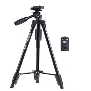 ภาพขนาดย่อของภาพหน้าปกสินค้าYUNTENG ชุด ขาตั้งกล้อง พร้อมรีโมทบลูทูธ หัวต่อมือถือในตัว รุ่น VCT-5208 (สีดำ) จากร้าน hopestarshop บน Shopee ภาพที่ 5
