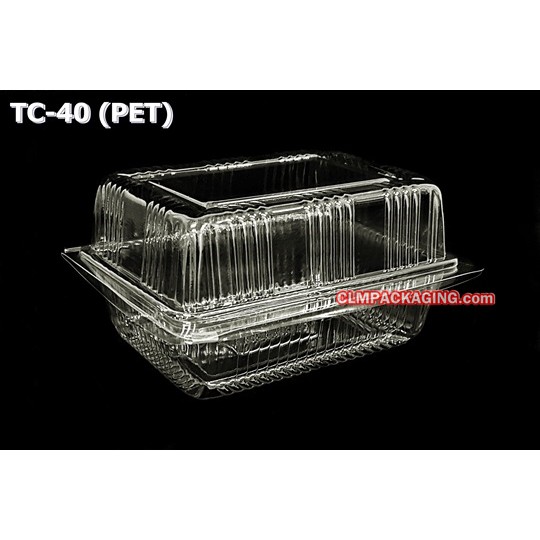 ภาพสินค้า(100 ใบ) กล่องเค้กใส TC-40 PET กล่องพลาสติกใส กล่องใส กล่องขนม ใส่ของว่าง จากร้าน punpon_bakery บน Shopee ภาพที่ 1