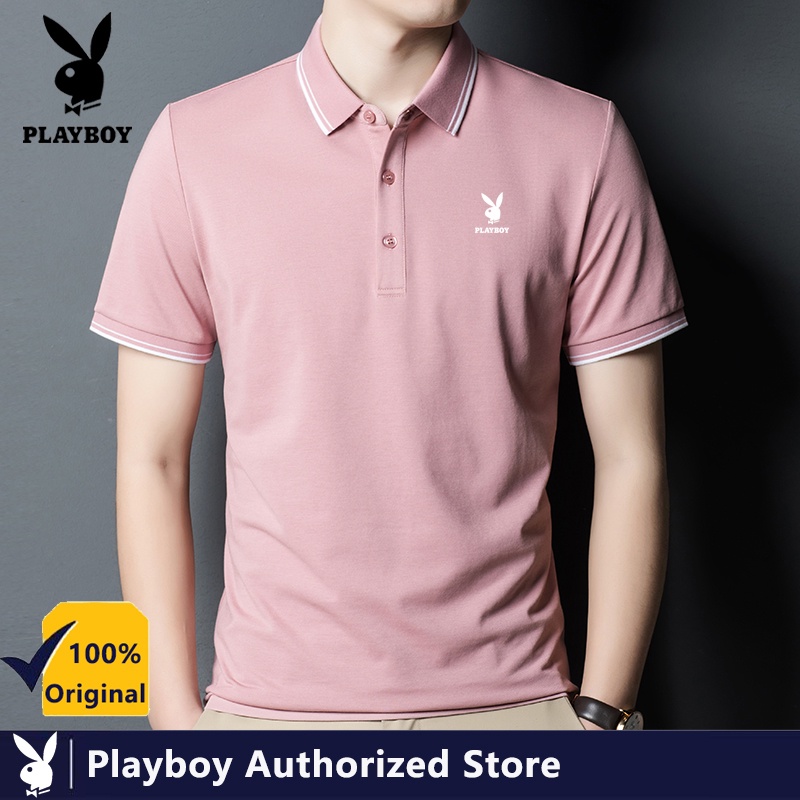 มุมมองเพิ่มเติมของสินค้า Playboy เสื้อโปโล แขนสั้น ลําลอง สไตล์ใหม่ เหมาะกับฤดูร้อน สไตล์นักธุรกิจ 2022