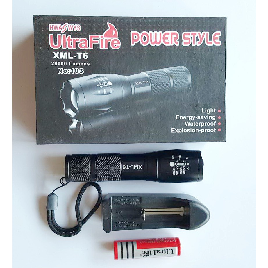 cree-led-ไฟฉายแรงสูง-28000-lumens-รุ่น108-3-xml-t6-ชาร์ต-ซูมได้-กันน้ำ-อุปกรณ์ครบชุด