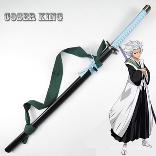 100ซม ทำด้วยไม้ ดาบ Bleach Espada Wooden Sword Weapon Toys Cosplay Hitsugaya Toushirou Hyourinmaru Prop ชุดคอสเพลย์ การ์