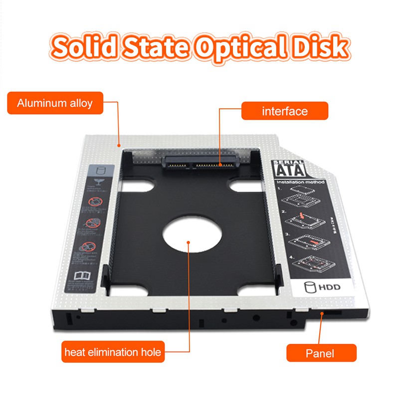 ถาดแปลงใส่hdd-ssd-ในช่องdvd-cd-notebook-9-0mm-9-5mm-12-7mm-universal-sata-2nd-hdd-ssd-hard-drive-caddy