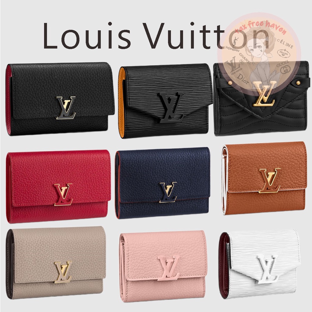 ราคาต่ำสุดของ-shopee-ของแท้-100-louis-vuitton-ยี่ห้อ-new-wave-กระเป๋าสตางค์ใบสั้น